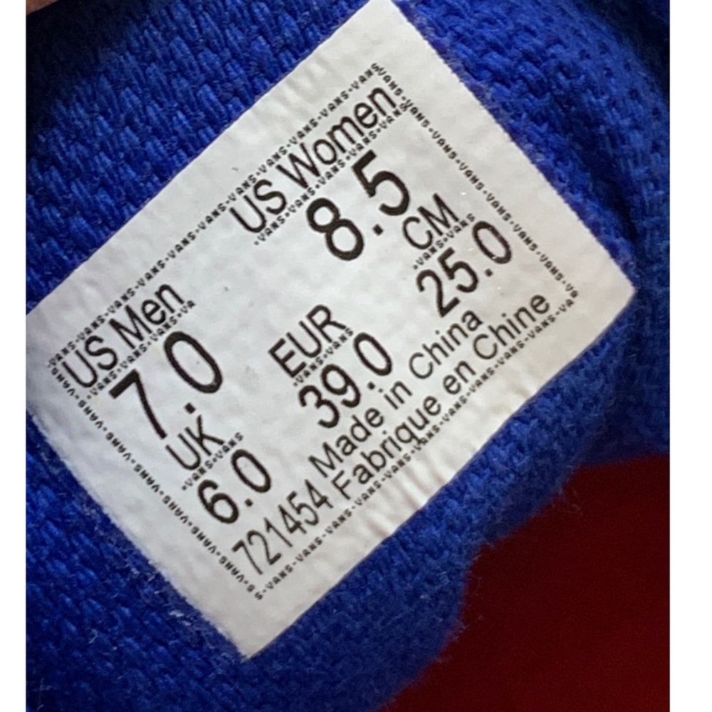 Vans Old Skool Women's Sneakers Multi Color Block Suede Canvas 8.5 Casual Shoes - Picture 7 of 10